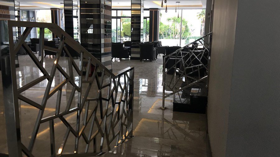 Turna Paslanmaz krom korkuluk uygulaması